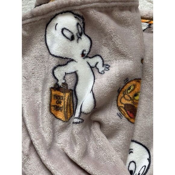 Casper The Friendly Ghost Plush Soft Blanket Throw 50x70” Halloween Costumes NEW - Picture 8 of 12